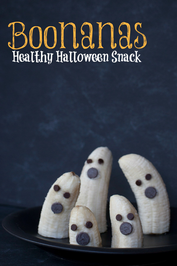 Holiday Edible Art Projects for Kids: Boonanas (ghost bananas) from EatingRichly.com