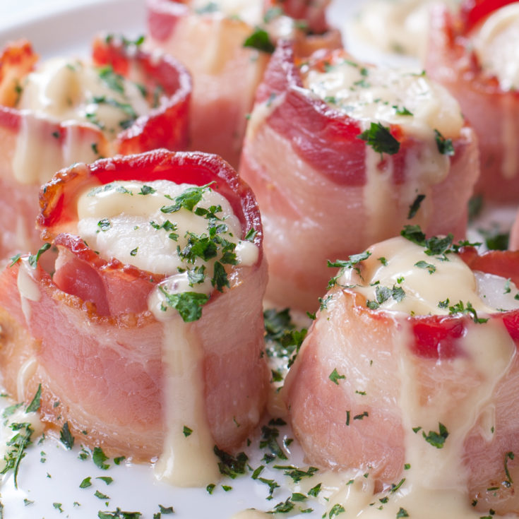 Bacon Wrapped Scallops Baked in Oven